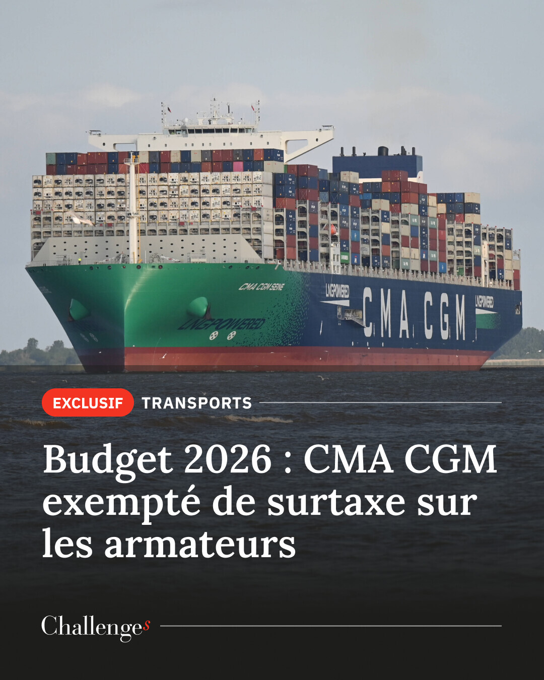 Challenges - 🔴 Alors que la CMA CGM avait contribué à hauteur de 500 ...