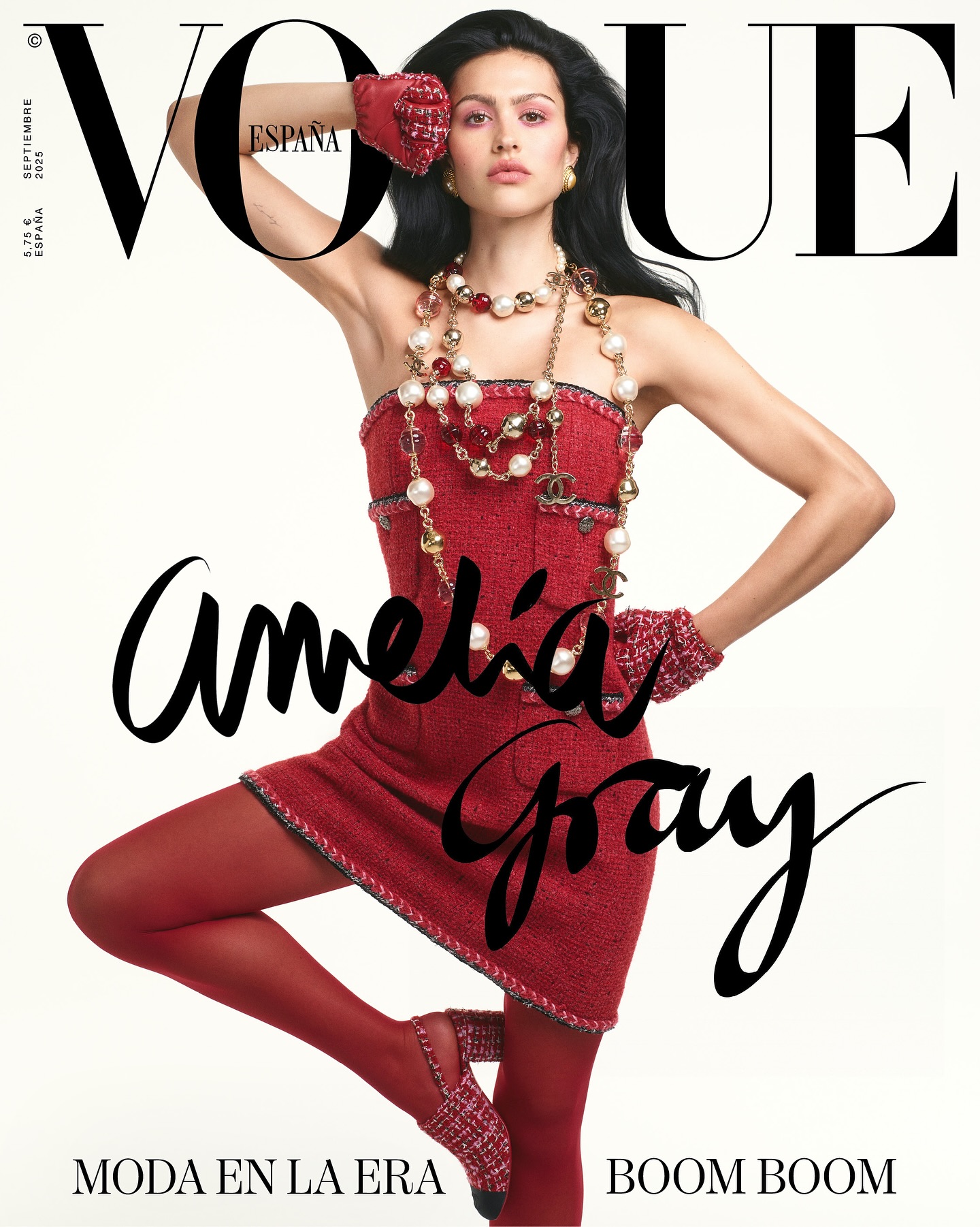 🍒 @AmeliaGray for @VogueSpain's September 2025 cover⁠ ⁠ “No one