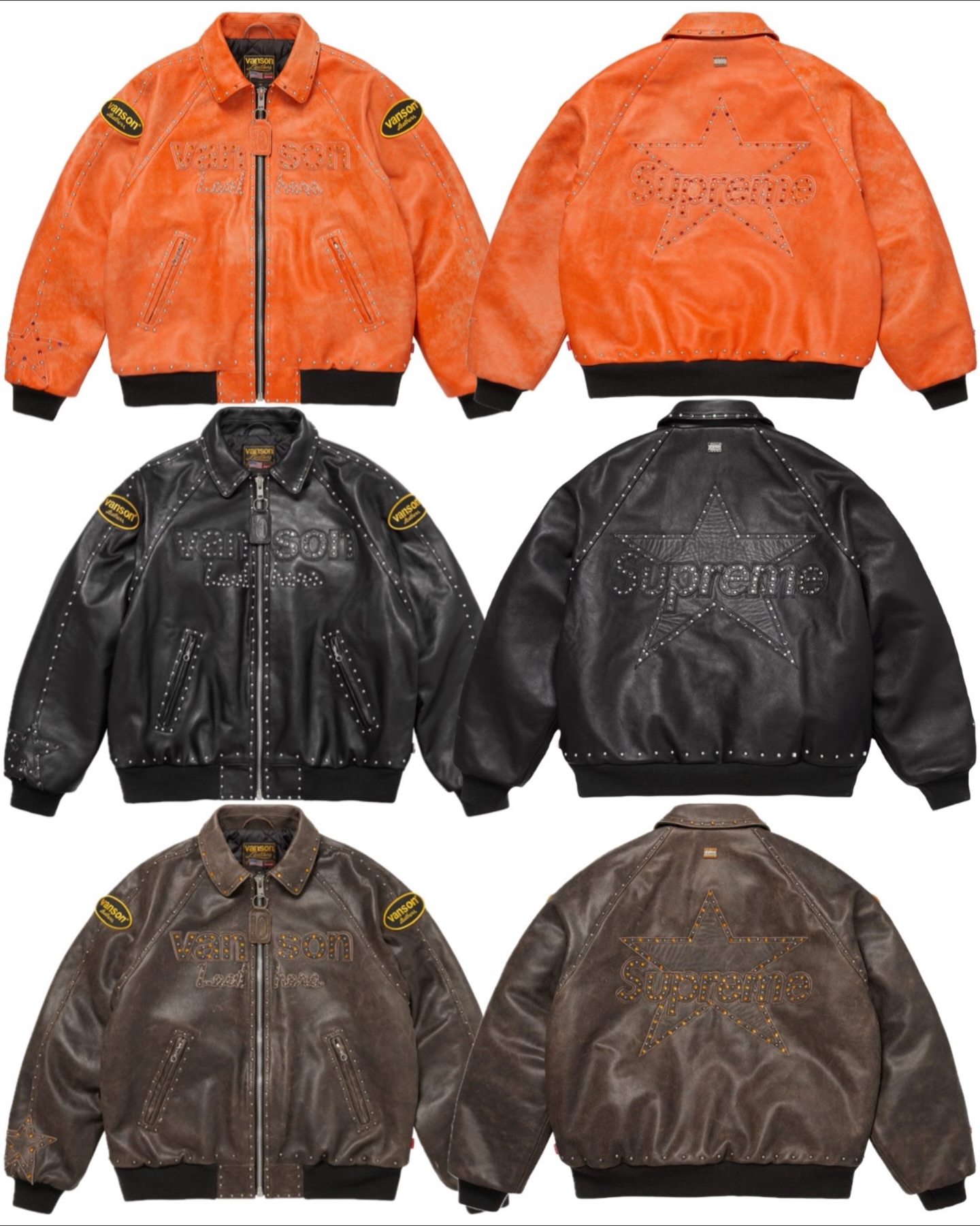 Supreme B.B.Simon Vanson Leathers Jacket Supreme x Vanson x B.B. 