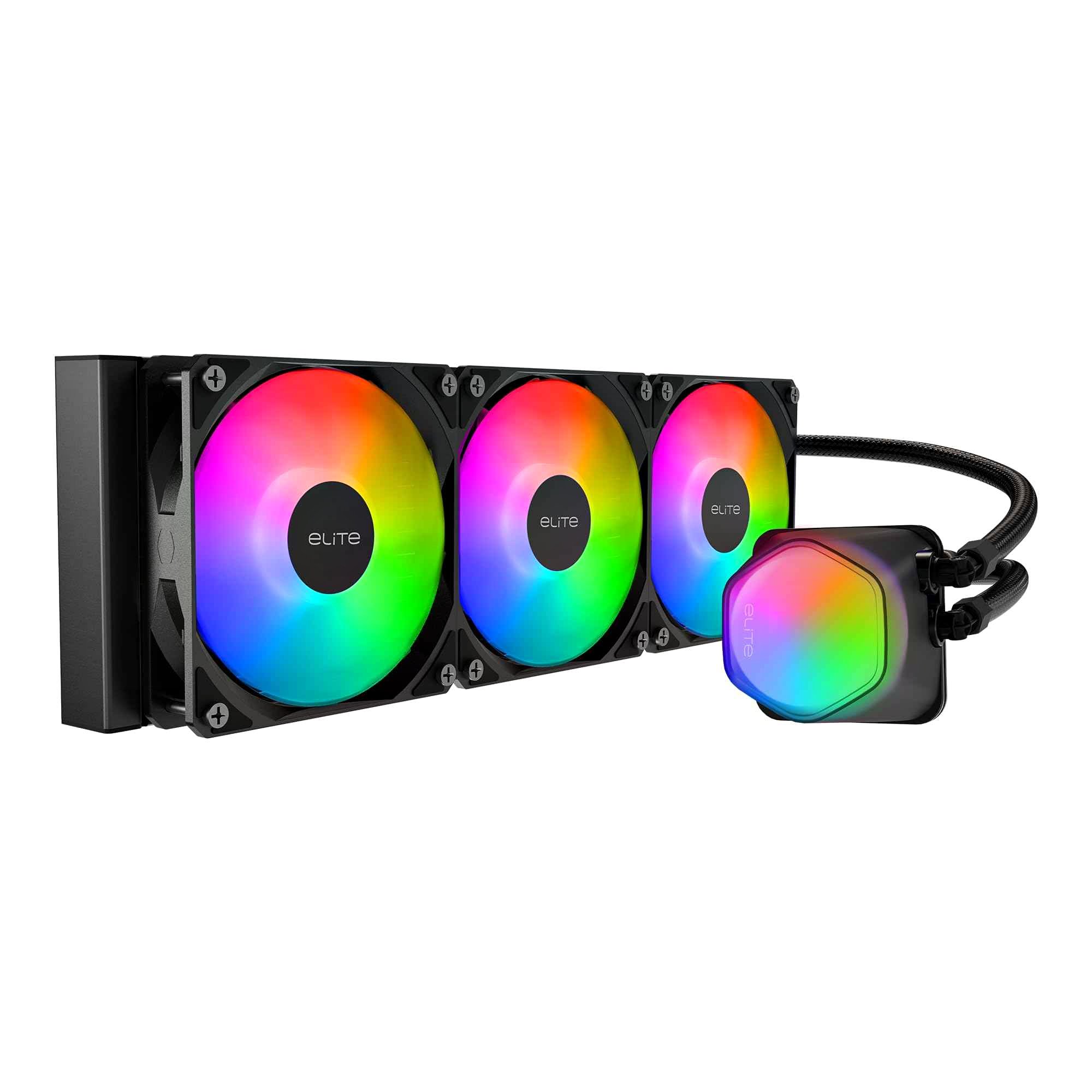 Cooler Master 360 Elite - Enfriador líquido para CPU, bomba de cámara ...