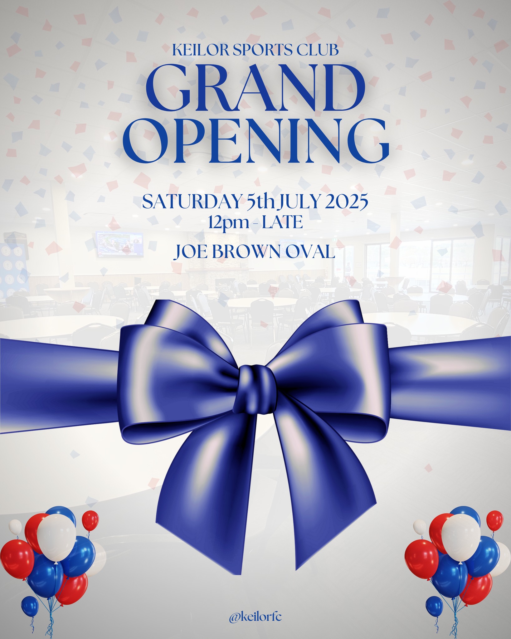 🎉 GRAND OPENING THIS SATURDAY! 🎉... - Keilor Football Club | Facebook