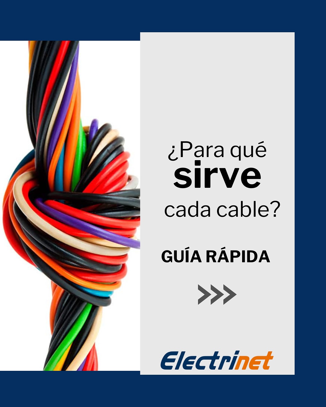 Electrinet SRL - ¿Sabías que cada cable tiene un color con... | Facebook