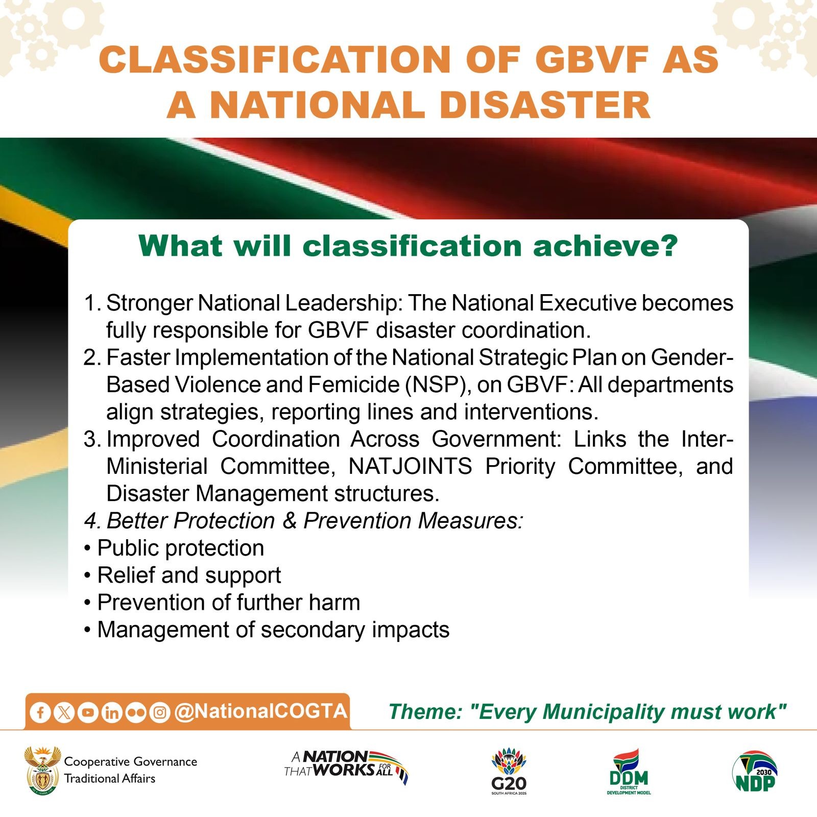 #GovZAUpdates ️ All relevant... - South African Government | Facebook