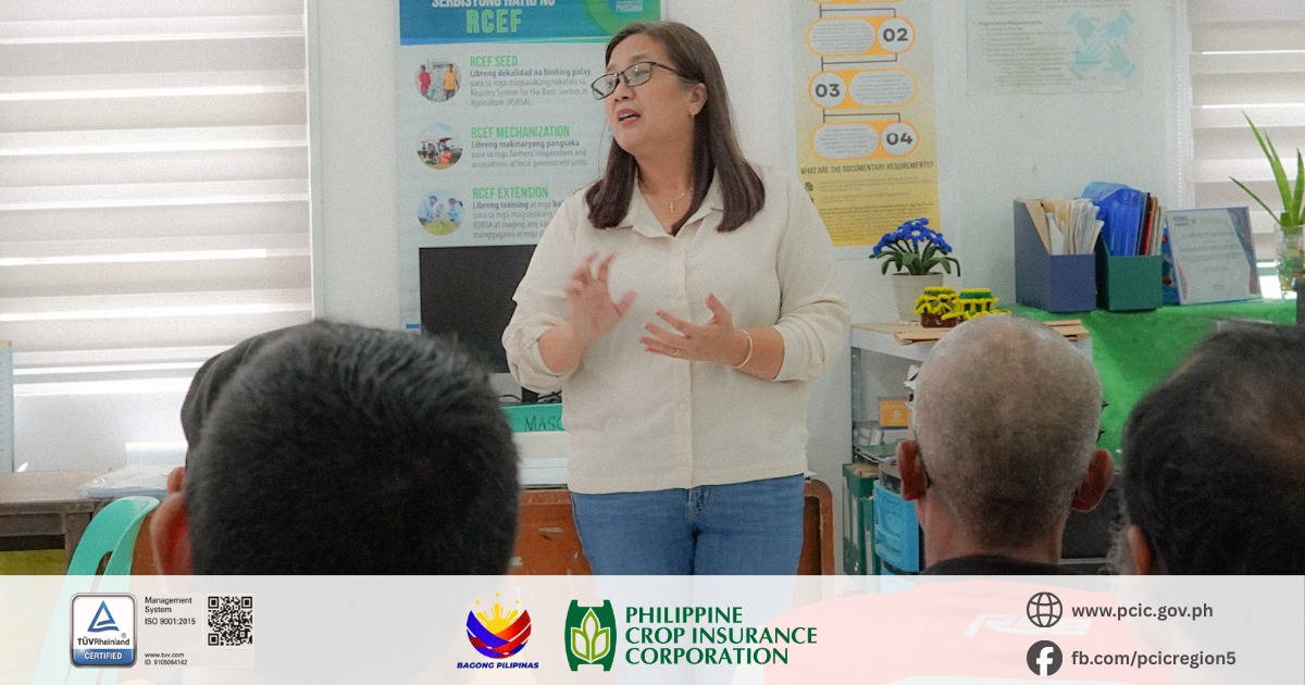 PCIC - The Philippine Crop Insurance Corporation Regional Office 5 ...