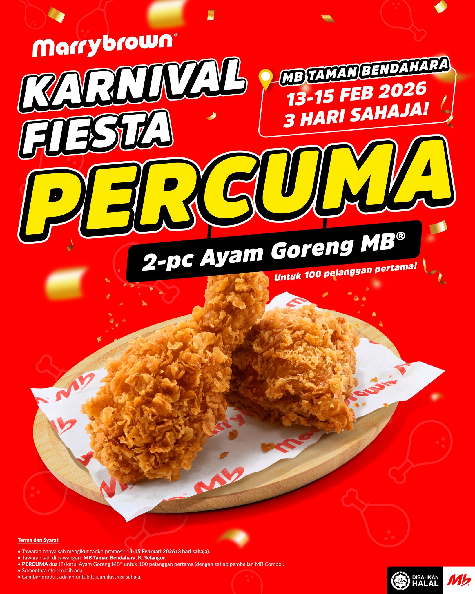 Marrybrown - Hujung minggu lagi meriah di Karnival Fiesta... | Facebook
