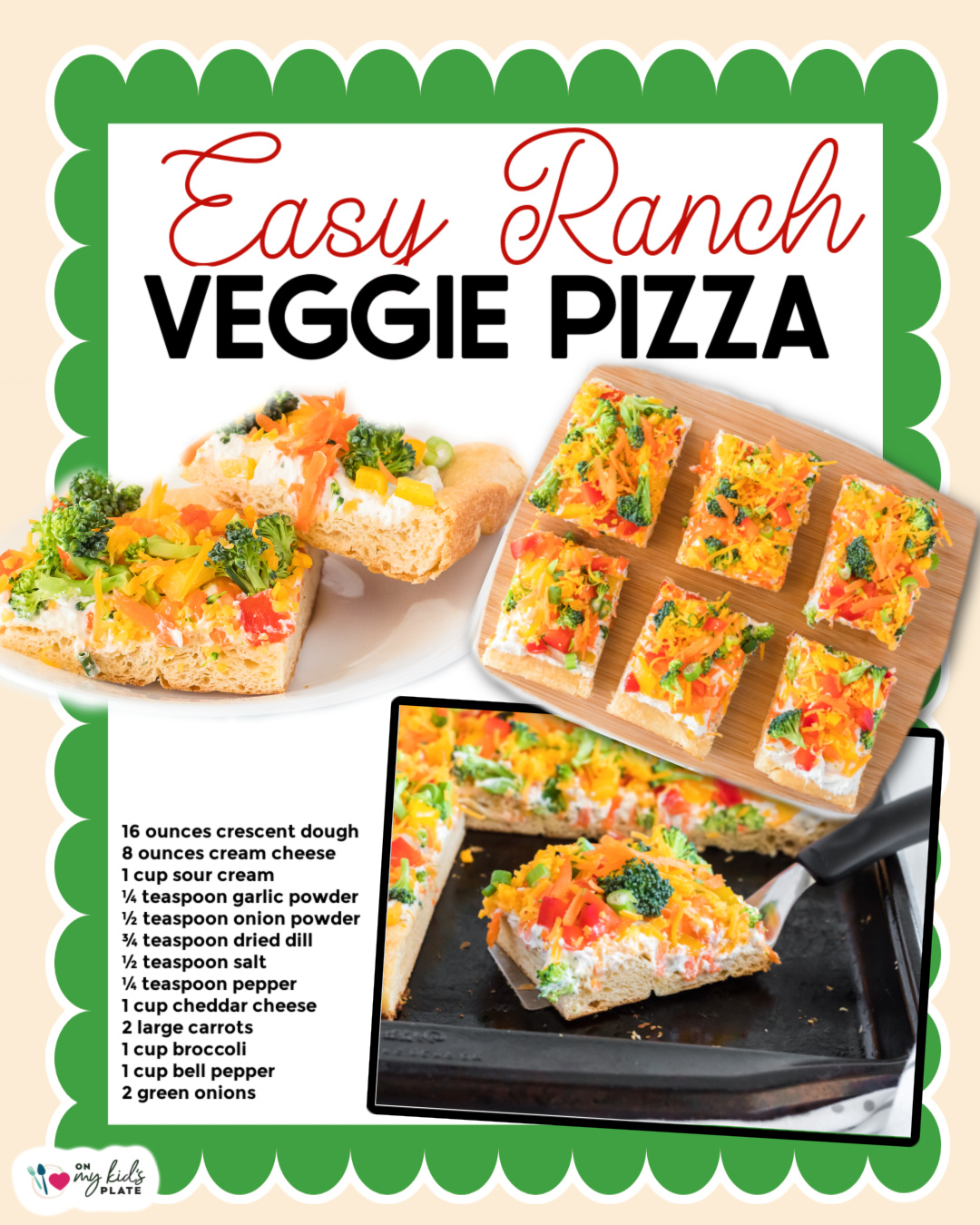 veggie pizza recipe with ranch dressing packet and sour cream is a must make, a soft crescent dough, loads of veggies, a thick layer of ranch cheese! Shop Best Cotton Churidar Rush Service:No Rush Maximum Allowed Payment Failures : 0 Hidden valley ranch