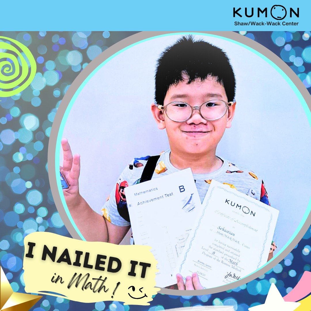 Kumon - Congratulations, SEBASTIAN, for finishing the Level B Math ...