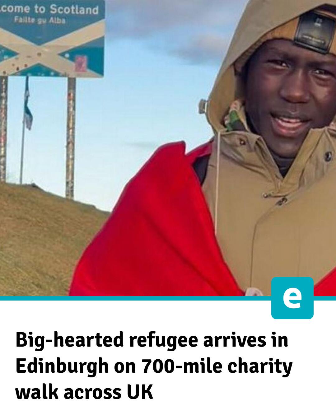 Edinburgh Live - He is undertaking a massive 700-mile walk 👏 | Facebook
