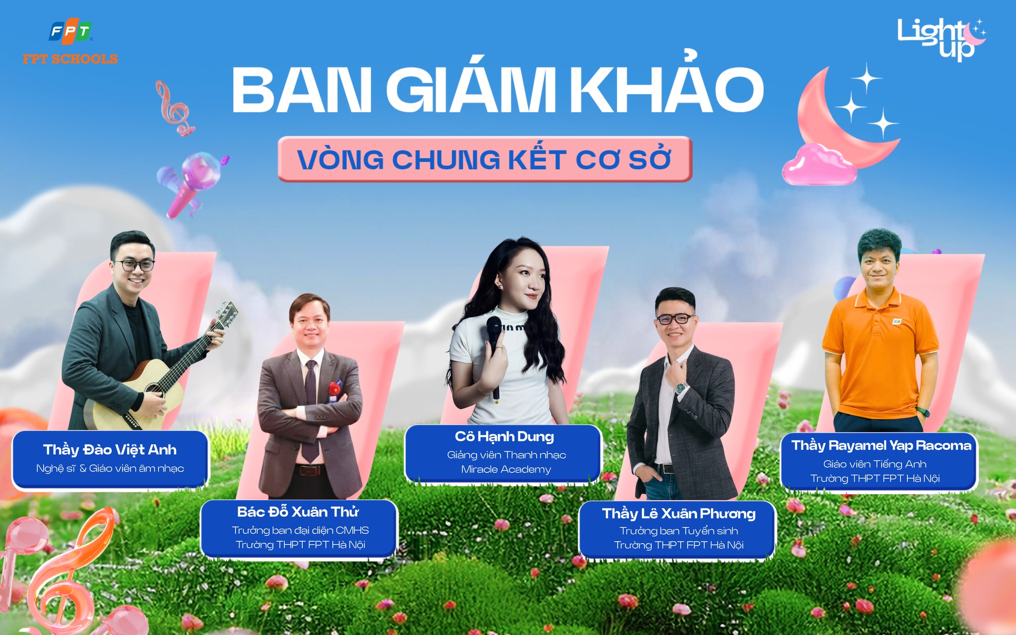 Trường - HÉ LỘ BAN GIÁM KHẢO “CẦM CÂN NẢY MỰC” TẠI CHUNG KẾT LIGHT UP ...