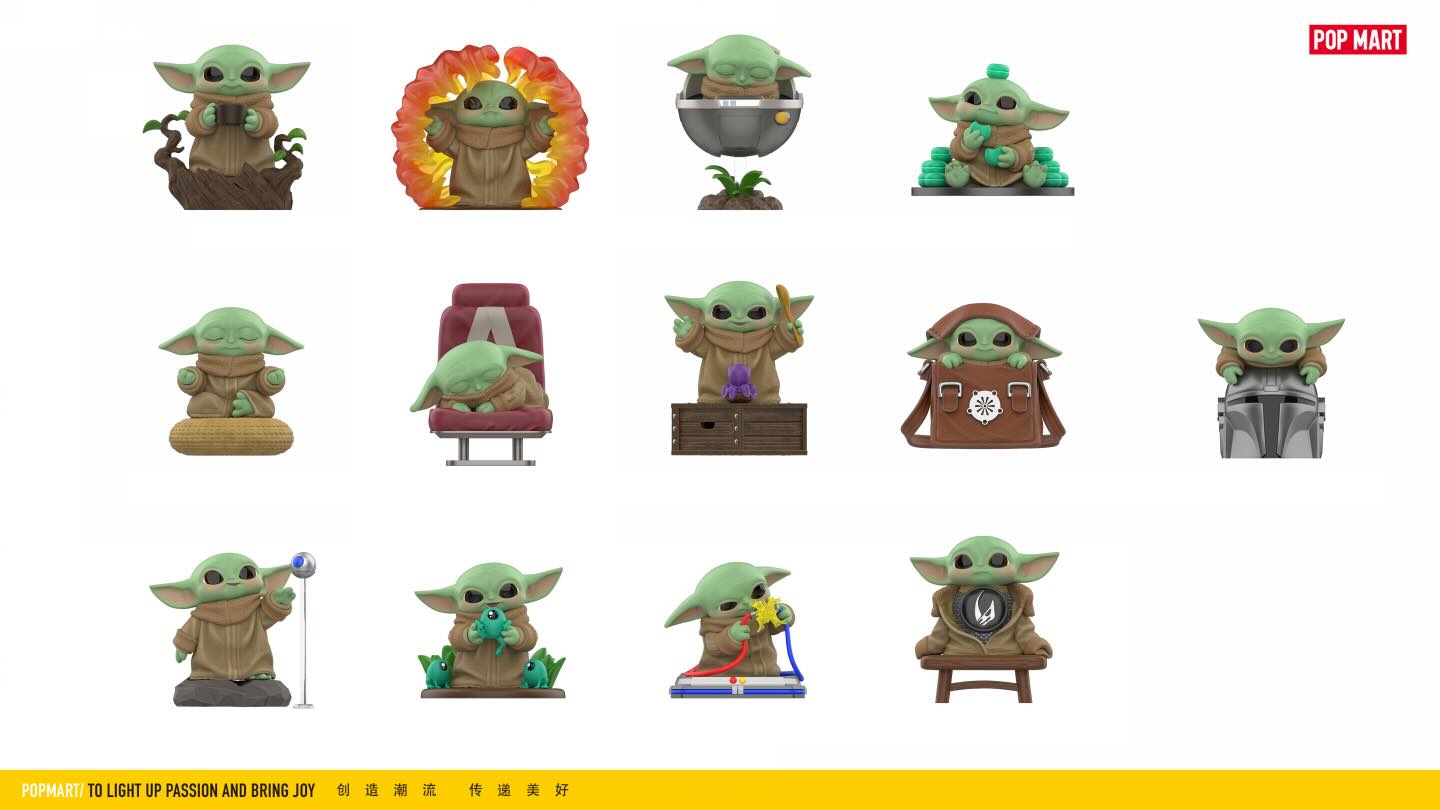 PopMart Grogu Tiny But Mighty Series Figures