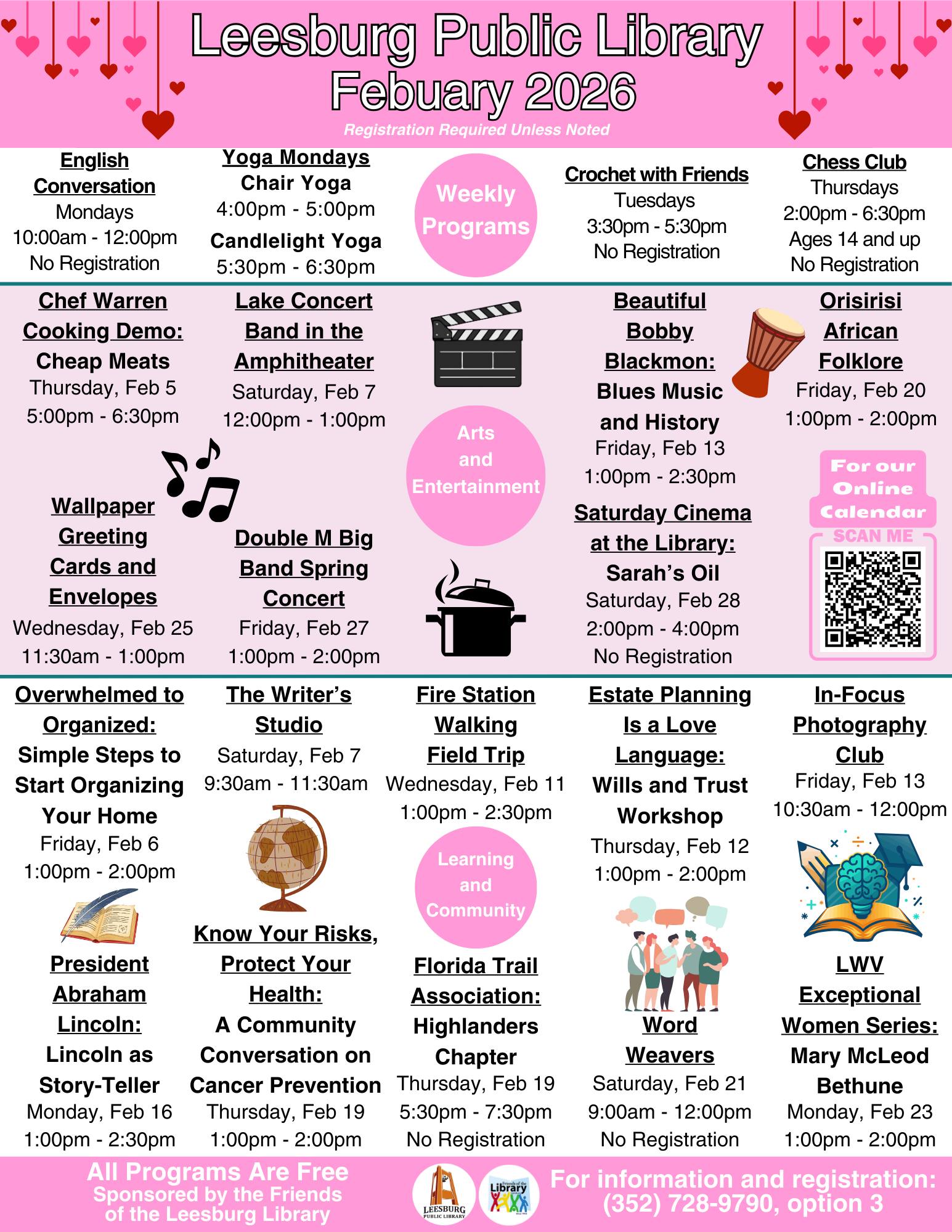 Leesburg - Check out our February adult program calendar! Register for ...
