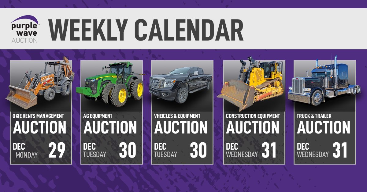 Purple - It’s the busiest auction week of the year! 3 days, 5 auctions ...