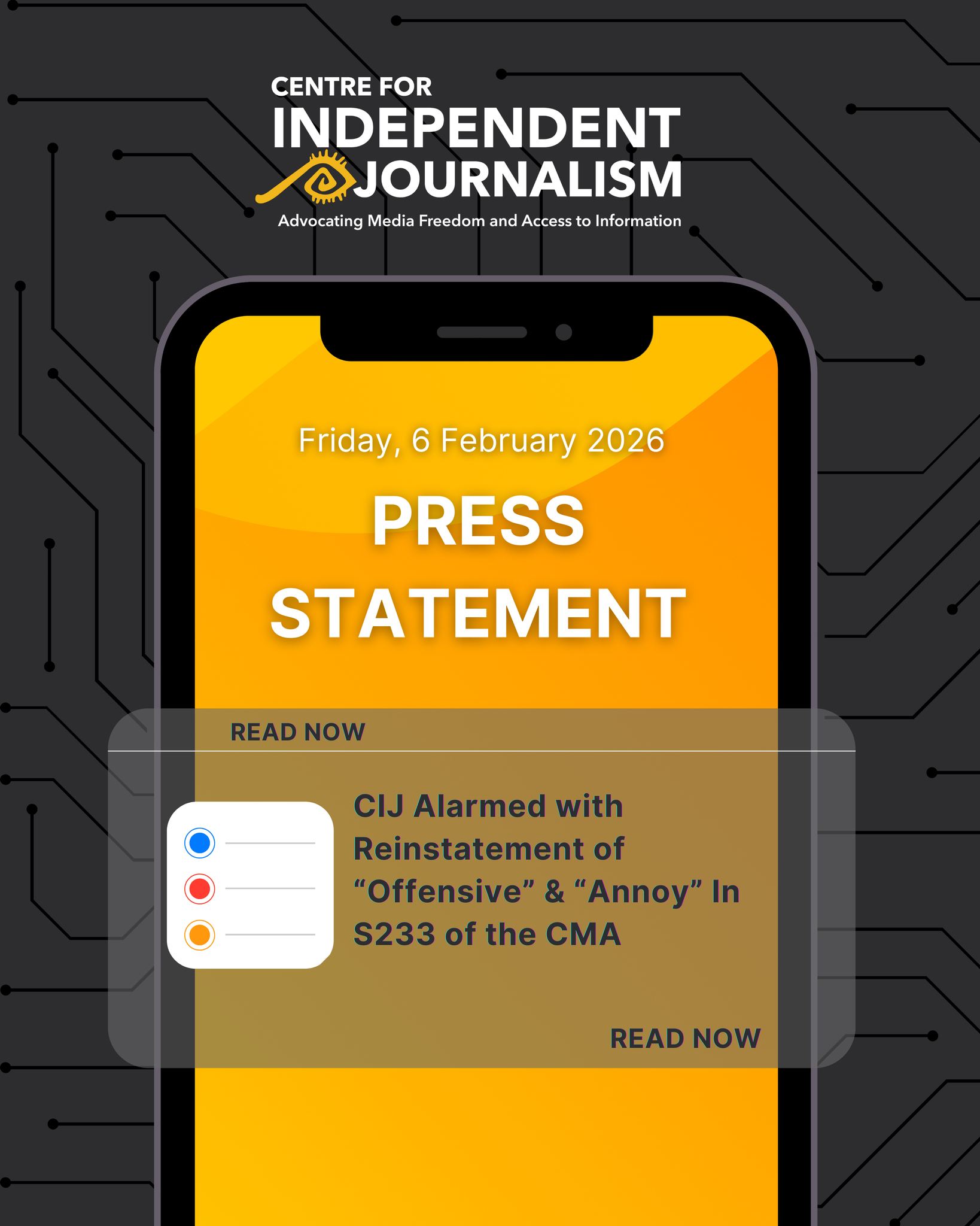 The Centre for... - Centre for Independent Journalism | Facebook