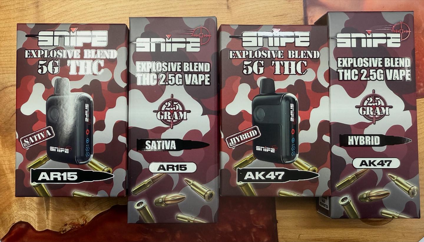 ronin thca disposable vapes 5g 📦 Fresh drop just in! 💥 Snipe are locked and loaded. 🔥 Available now in THC and 2.5G THC Vape options. 💣 Strains: AR15 Sativa & AK47 Hybrid – bold Colors:Light Green tutti frutti Foger Switch Pro 30K
