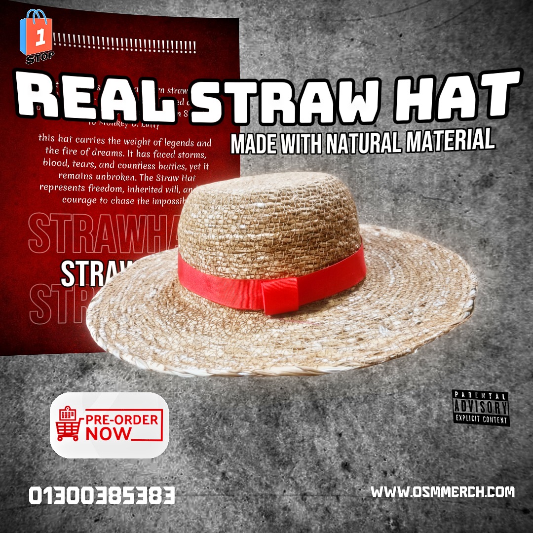 ONE - The real Straw Hat is finally here. Made from natural woven straw ...