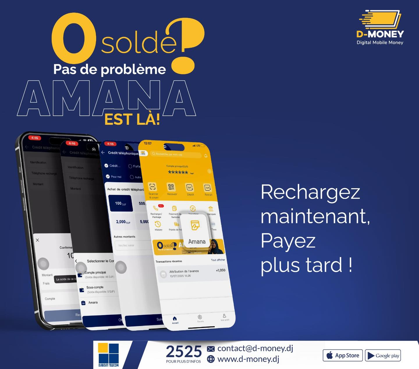 D-Money - AMANA : Votre liberté financière en quelques clics ! Besoin ...