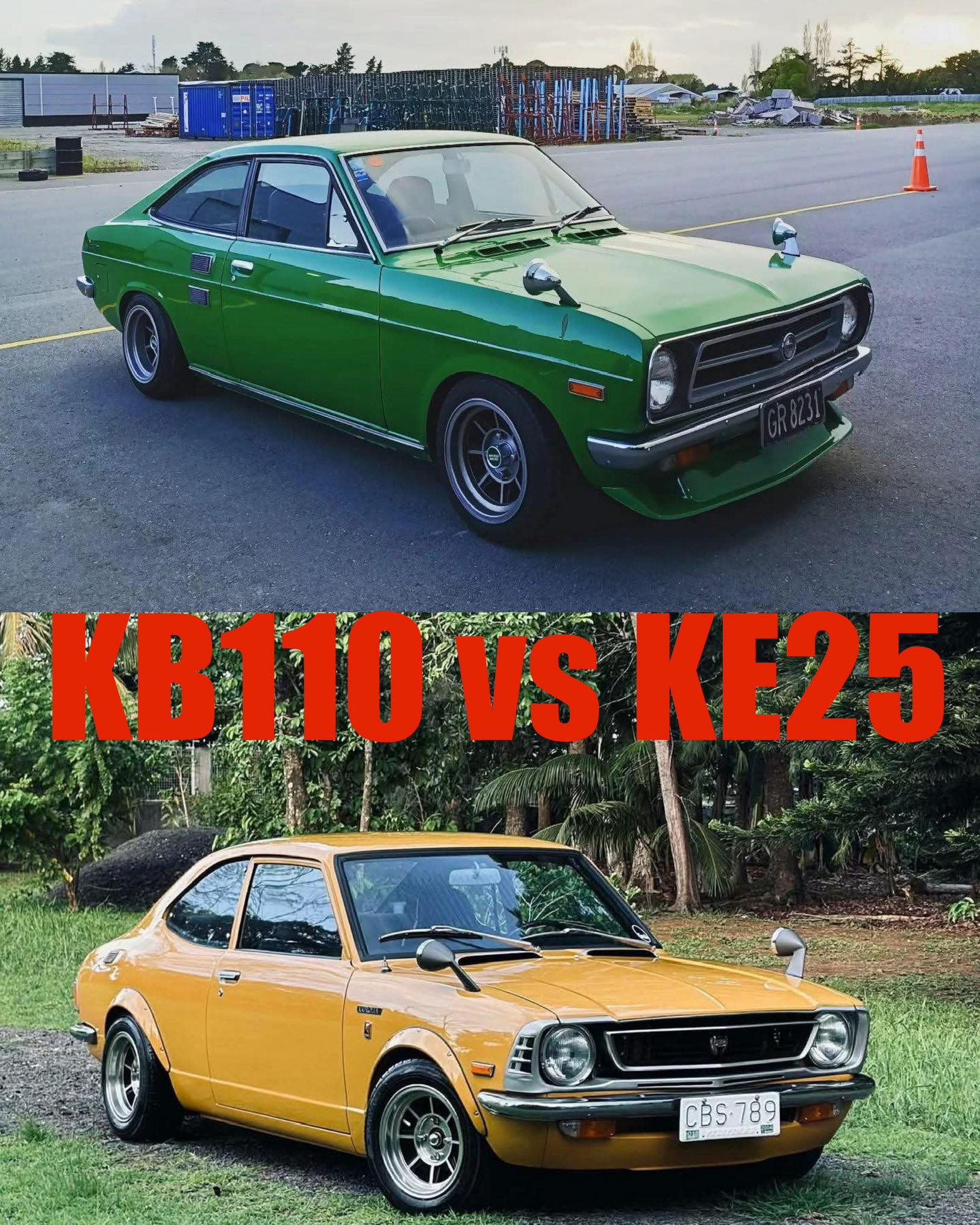 Sunny vs Corolla - Datsun 1200/Nissan vs Toyota Two of the