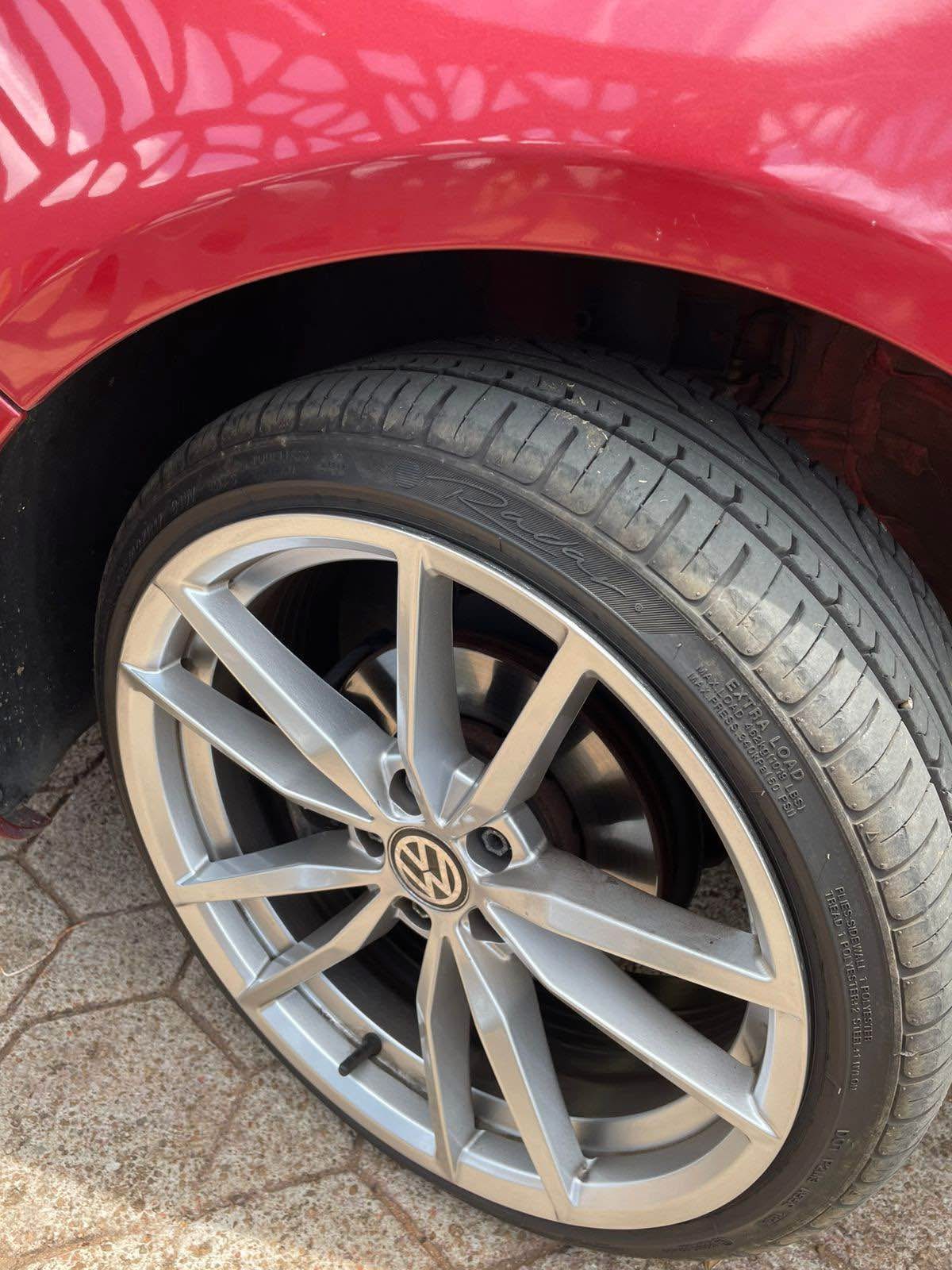 Polo 17” R-Line rims 5/100 and tyres for sale or swap for other rims ...
