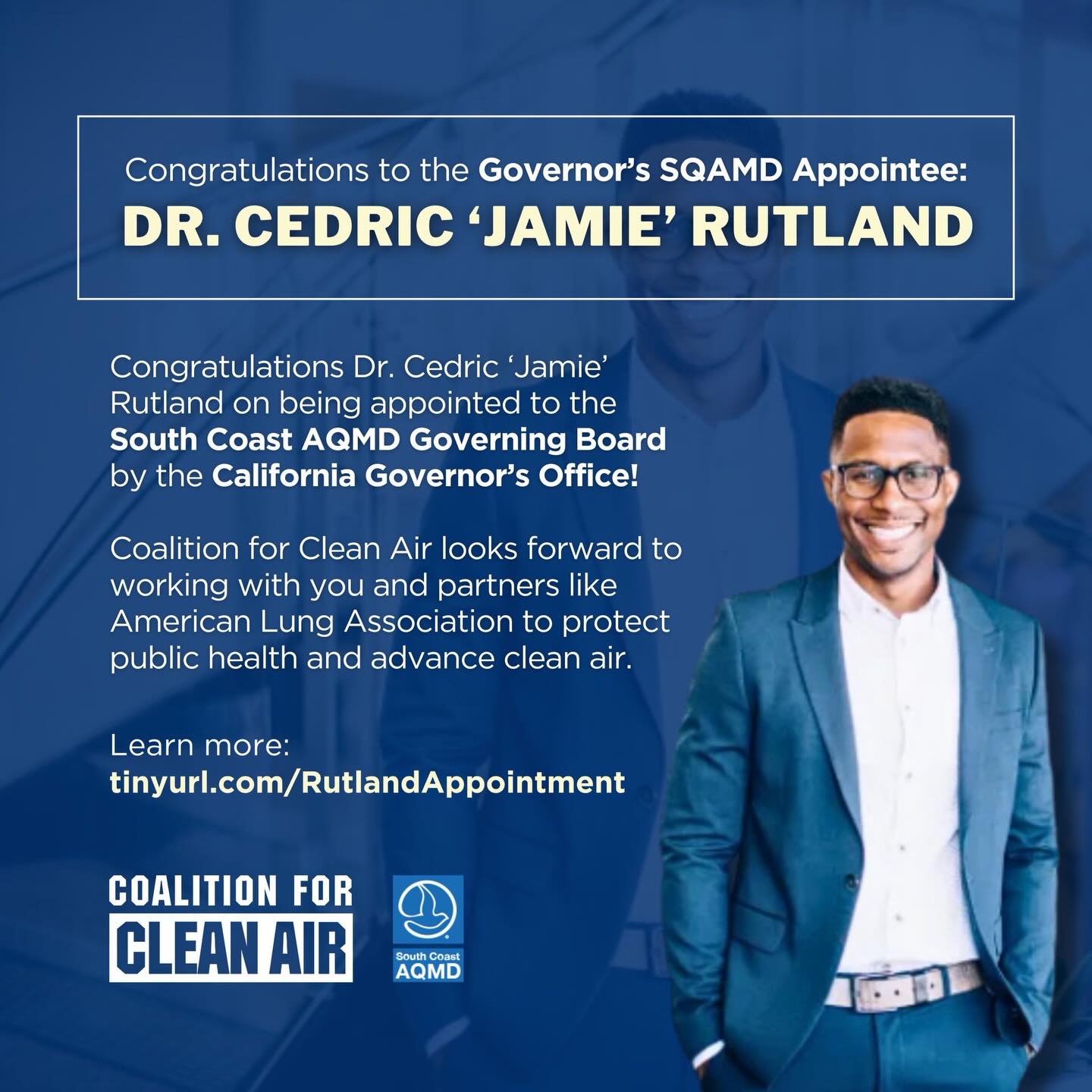 Coalition - We’re excited to congratulate Dr. Cedric “Jamie” Rutland on ...