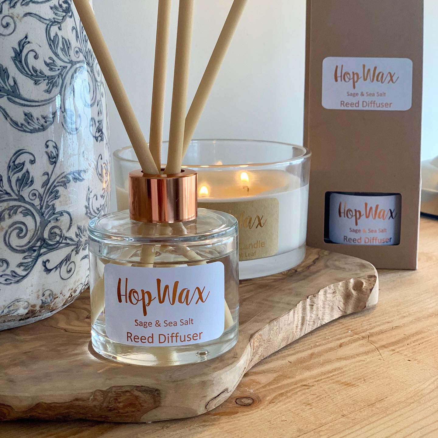 Hop Wax - Sage & Sea Salt Reed Diffuser 🍃 Our Reed...