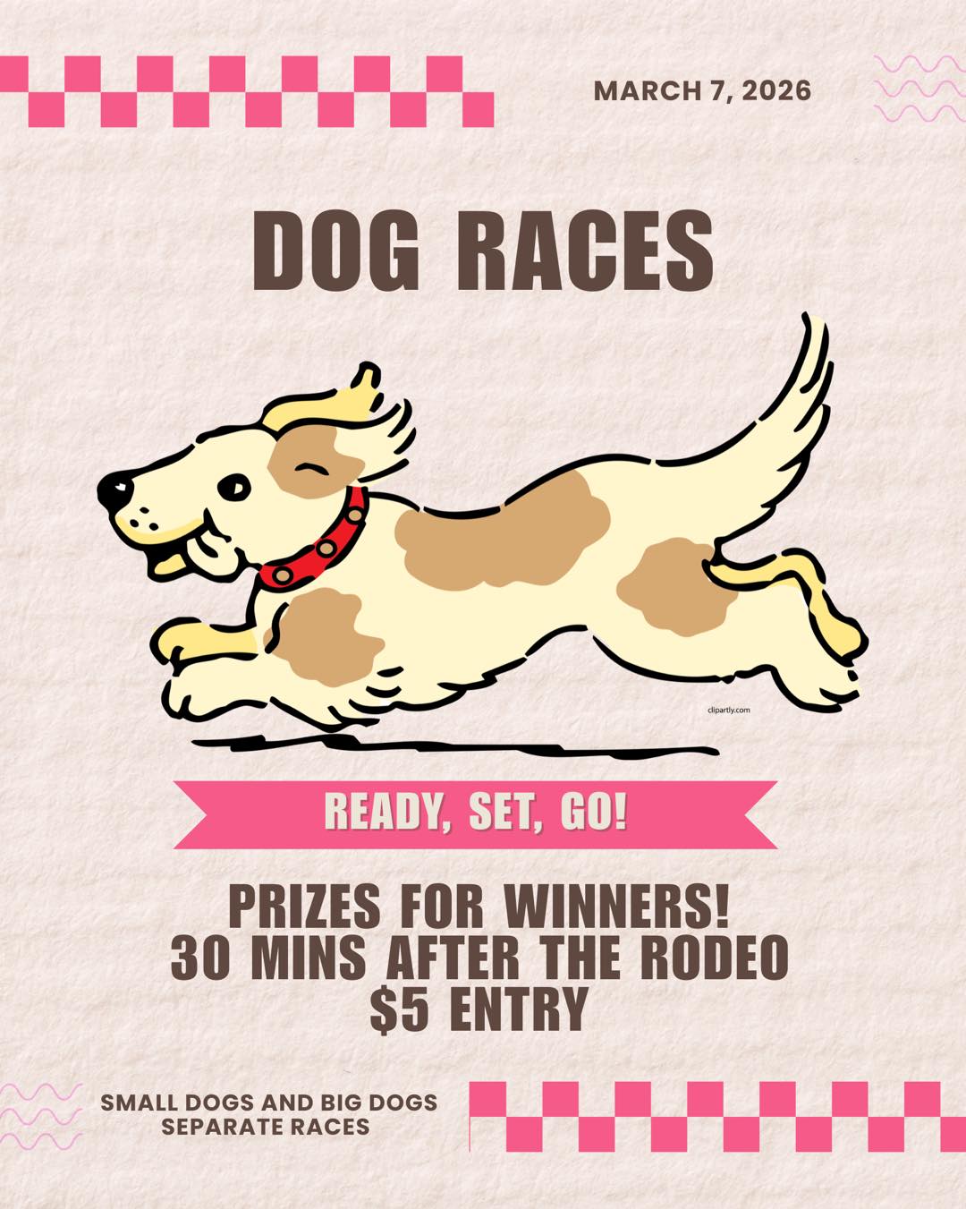 🐾🏁 DOG RACES – MARCH 7, 2026! 🏁🐾... - CHSRA District 6 | Facebook