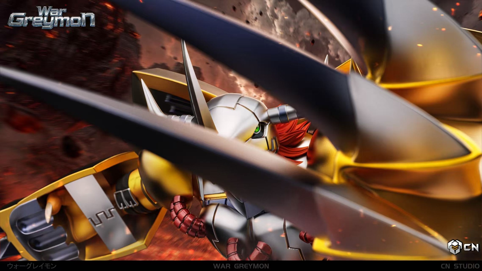 ???-????? ???? ???! War Greymon - CN Studio ???́ 