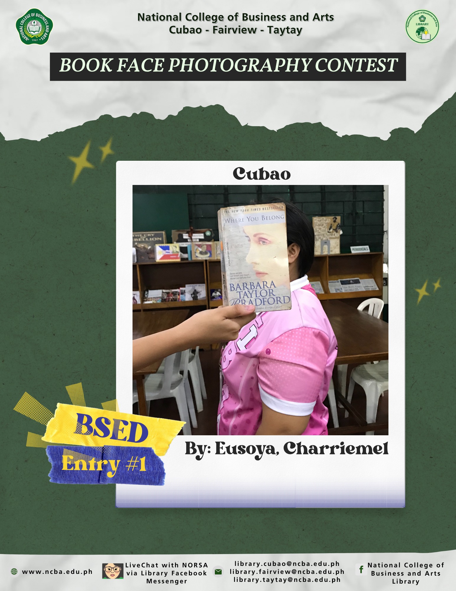National - Bookface Photography Contest – National Book Week 2025 Entry ...