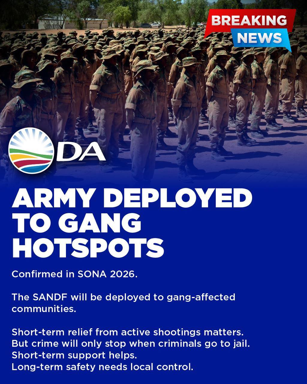‼️BREAKING NEWS ‼️ The... - Democratic Alliance Western Cape | Facebook