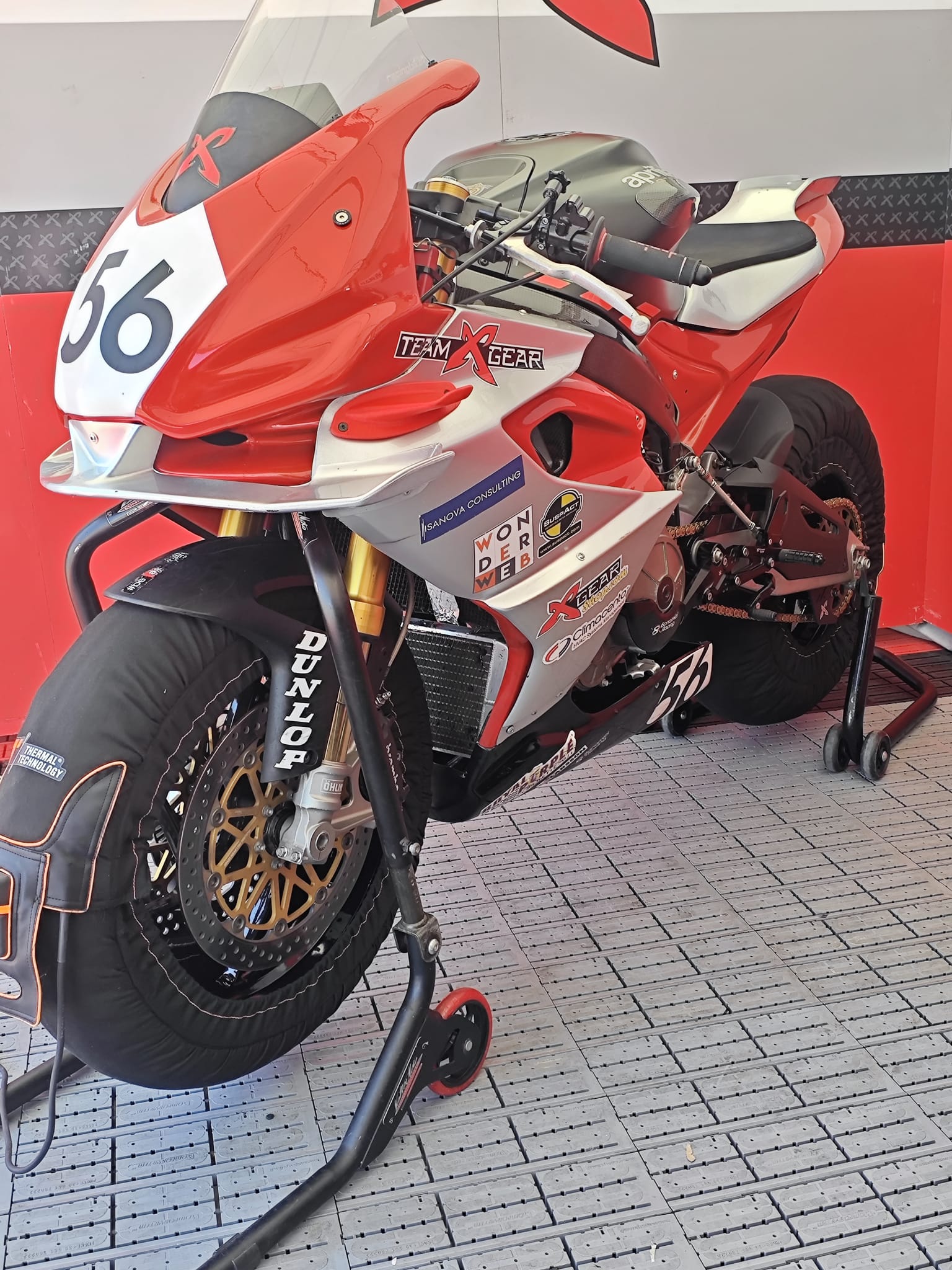 ta Hot race weekend at Imola, but most of the fastest bikes were