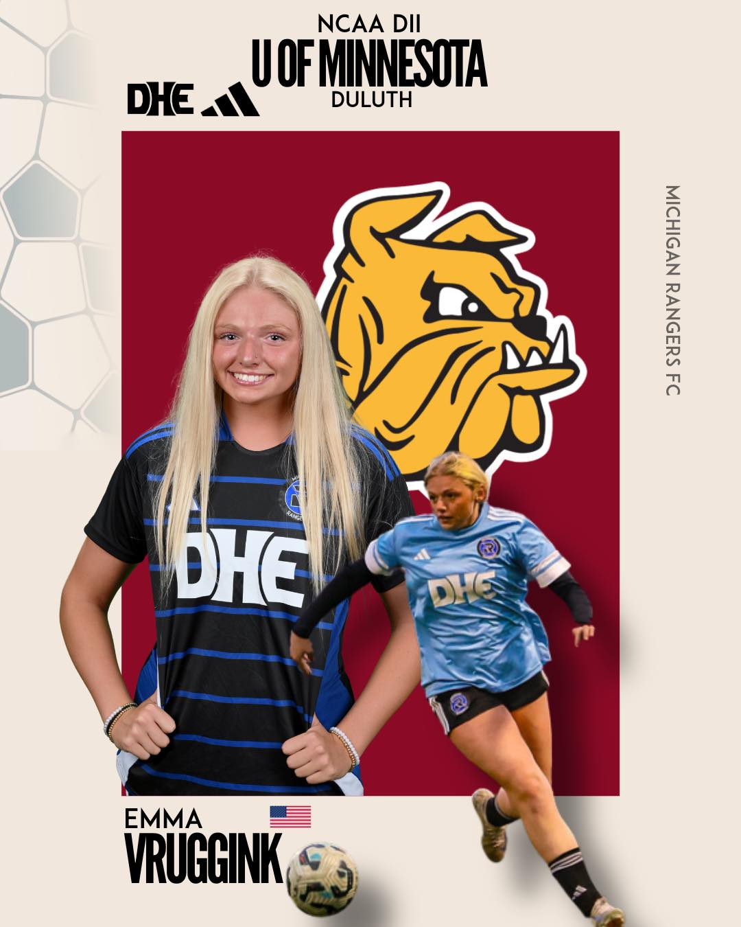 Congratulations to Emma Vruggink on... - Michigan Rangers FC | Facebook