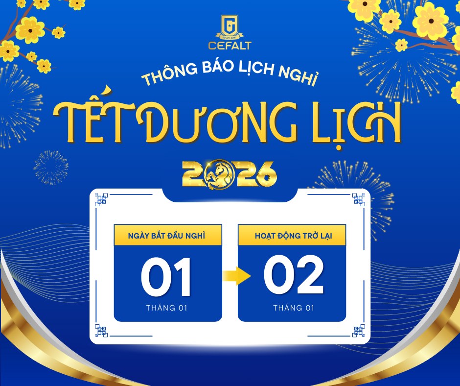 Cefalt - 🎉📣 THÔNG BÁO NGHỈ TẾT DƯƠNG LỊCH 2025 📣🎉 CEFALT trân trọng ...