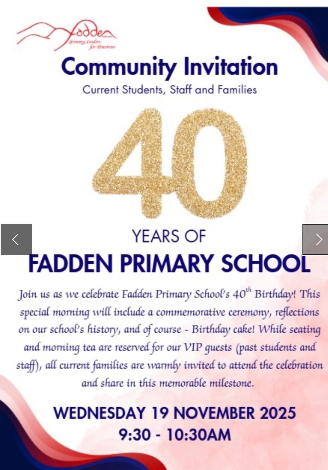 Fadden Primary School P&C Association | Fadden ACT