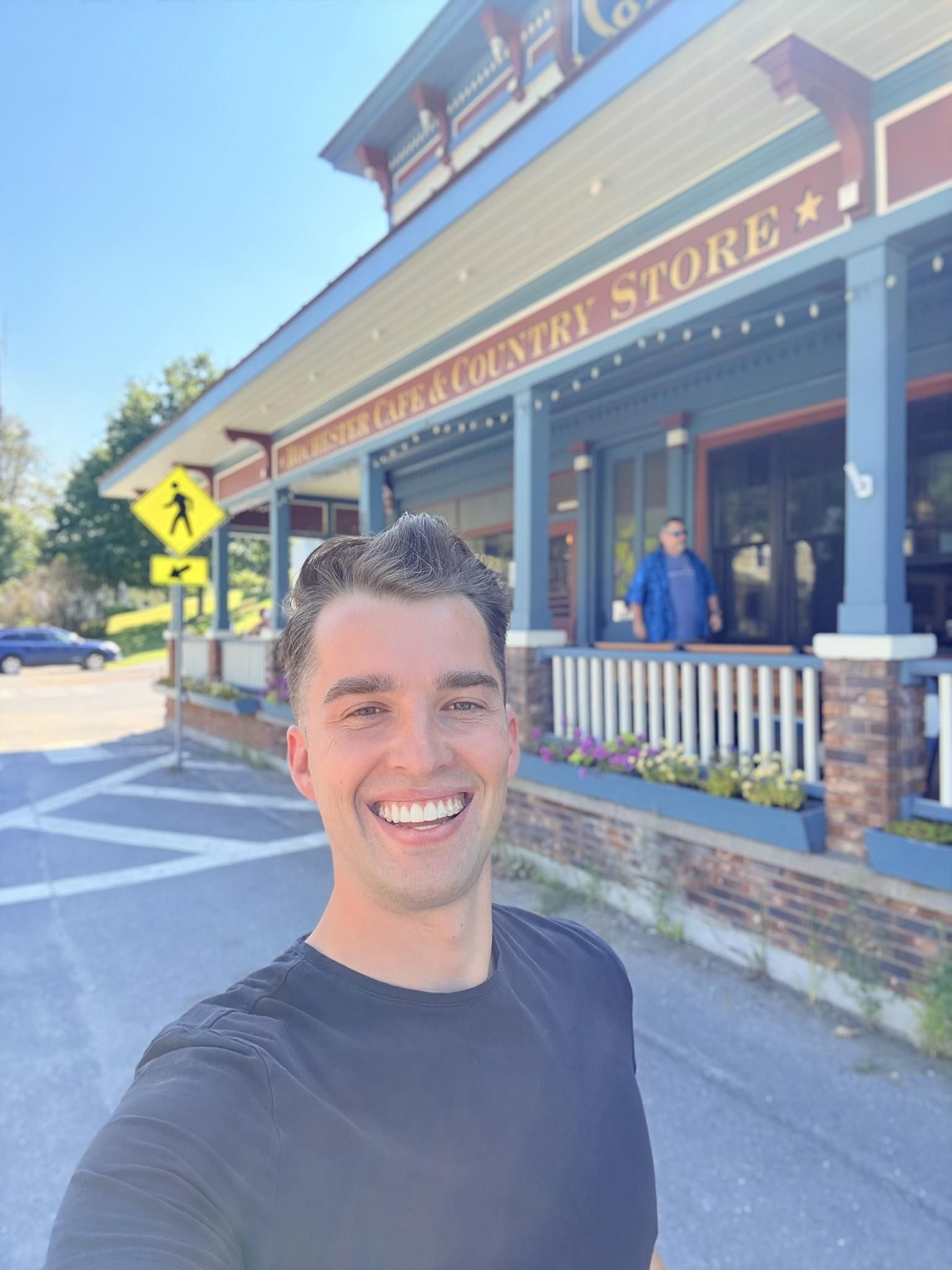 Tyler - Great day for a ride! Stopped for lunch at the The Rochester ...