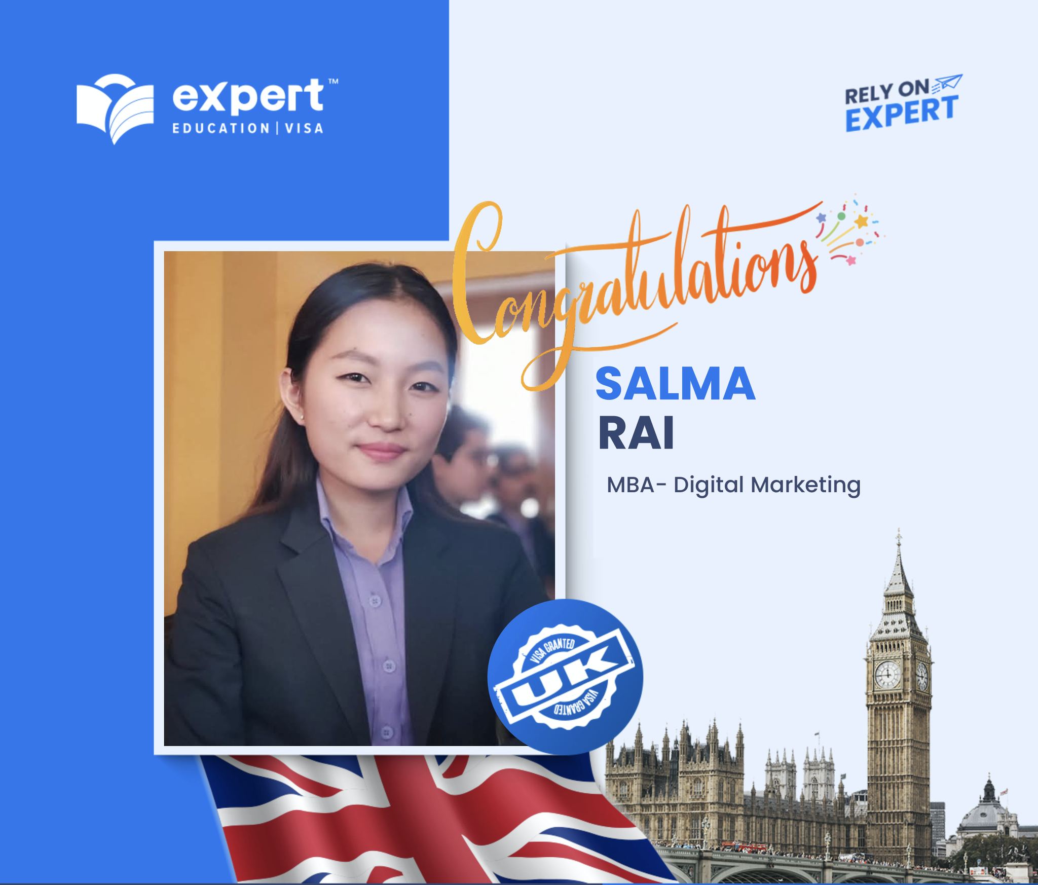 Expert - 🇬🇧🌟 Congratulations Salma Rai! 🌟🇬🇧 We are thrilled to announce ...