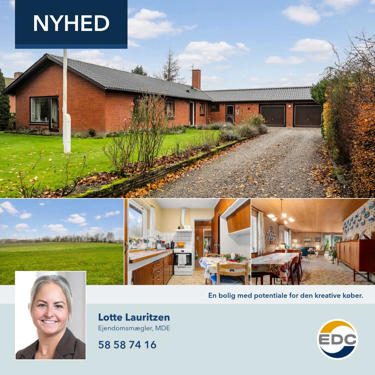 EDC - Drømmer du om en ny bolig? 🏠 Vi har netop fået denne skønne bolig ...