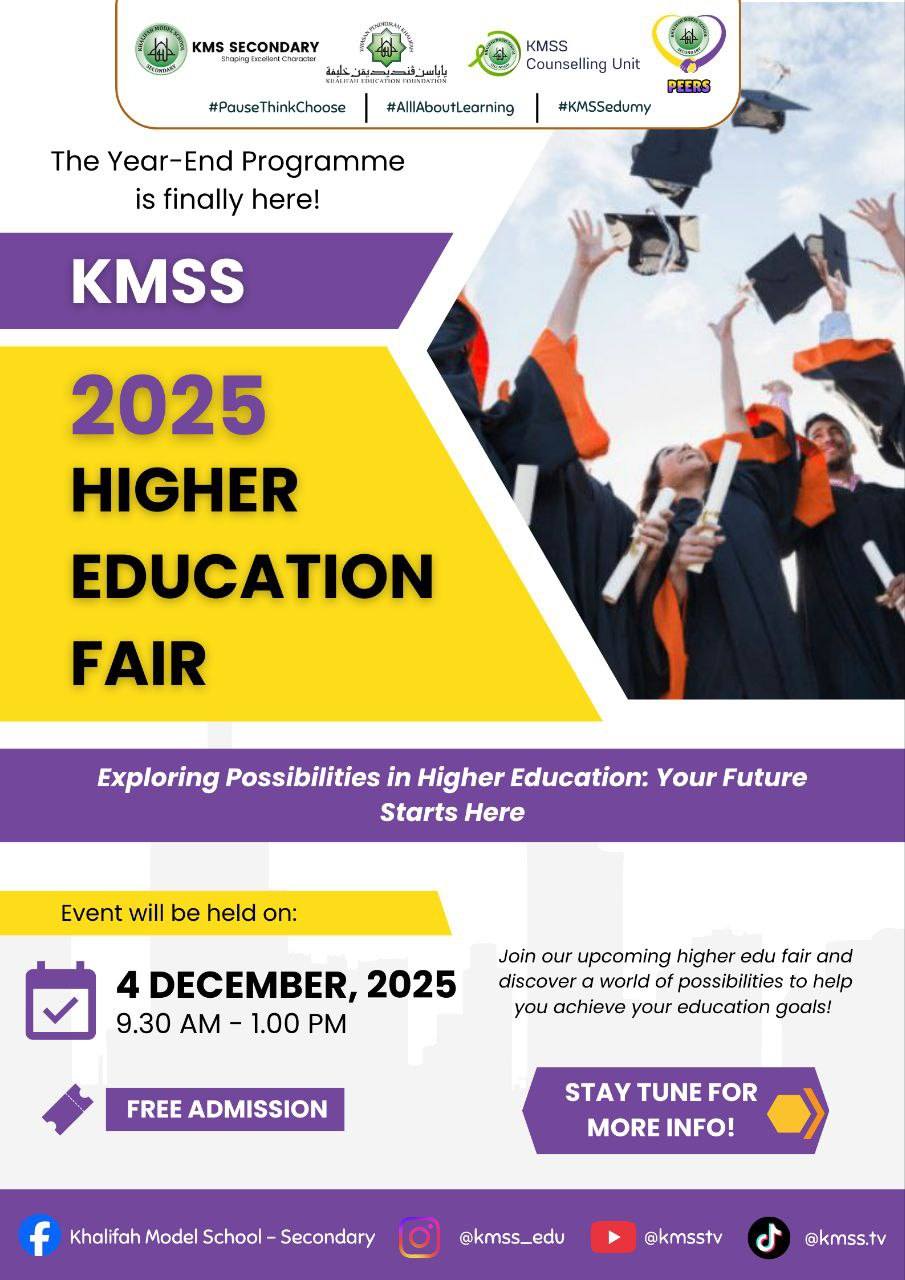 🎓 Jom sertai KMSS 2025... - Khalifah Model School - Secondary | Facebook