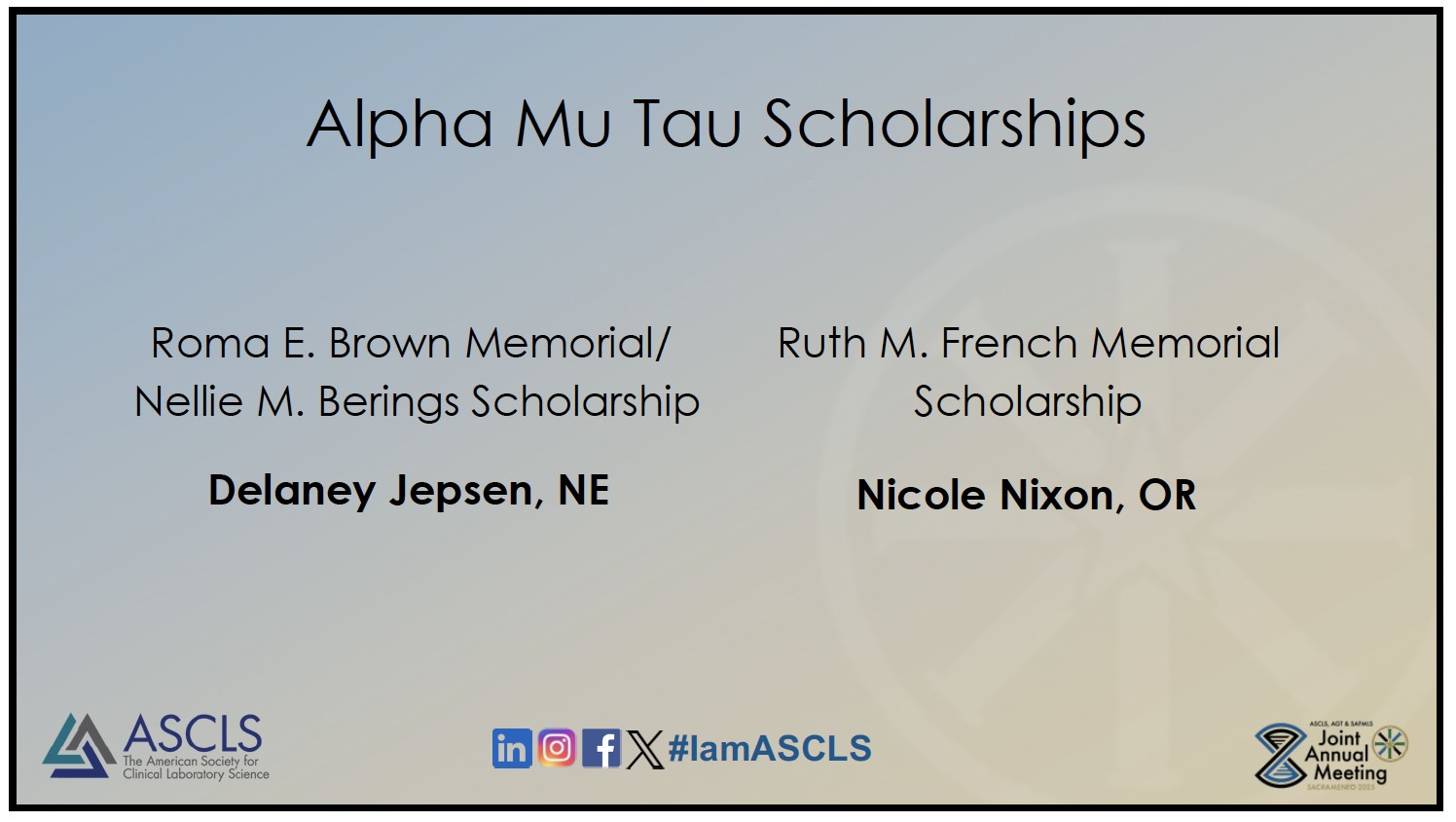 ASCLS-OR - 🎉 Congratulations to Oregon's 2025 student... | Facebook