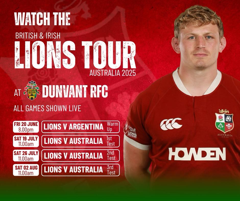Dunvant - 🏉 ALL LIONS TESTS LIVE AT THE CLUB! 🦁 The British & Irish ...