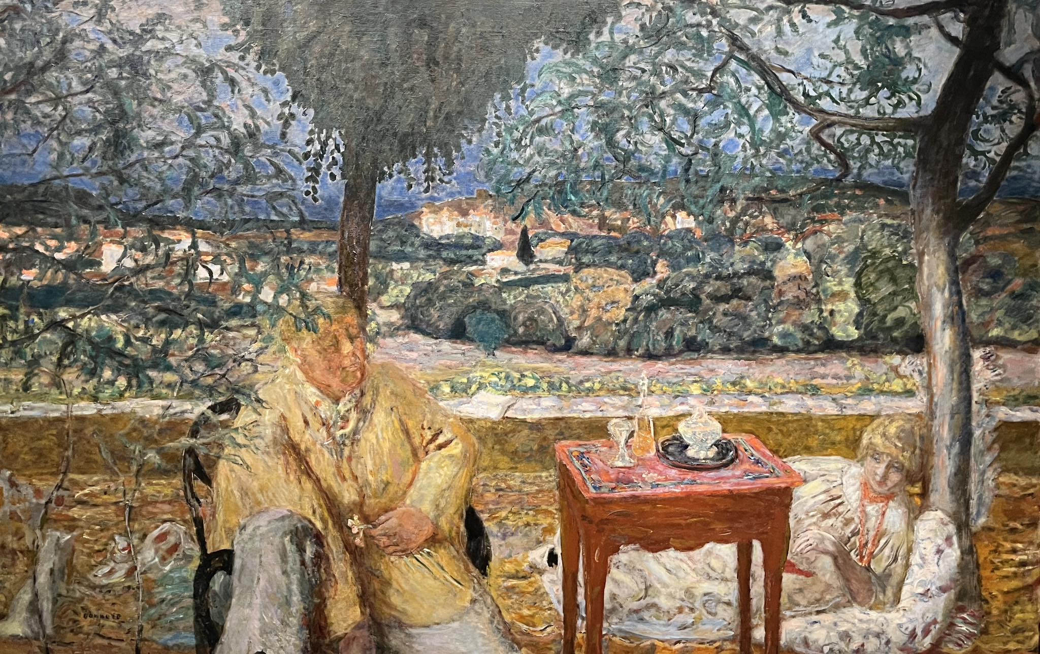 Pierre Bonnard、PERSONNAGES DANS UN PARC Pierre Bonnard (1867 – 1947) - Conversation in the Park 1922