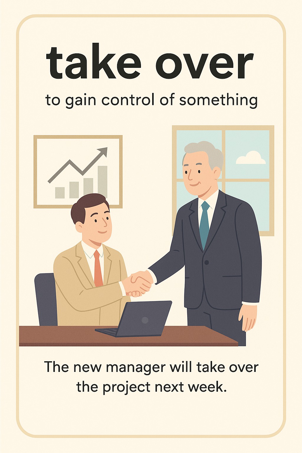 Let us learn English ~ ~ | Phrasal Verb: “Take over” | Facebook