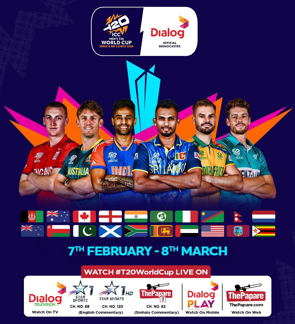 Dialog Axiata - A month of non-stop T20 action! 🏆 ICC... | Facebook