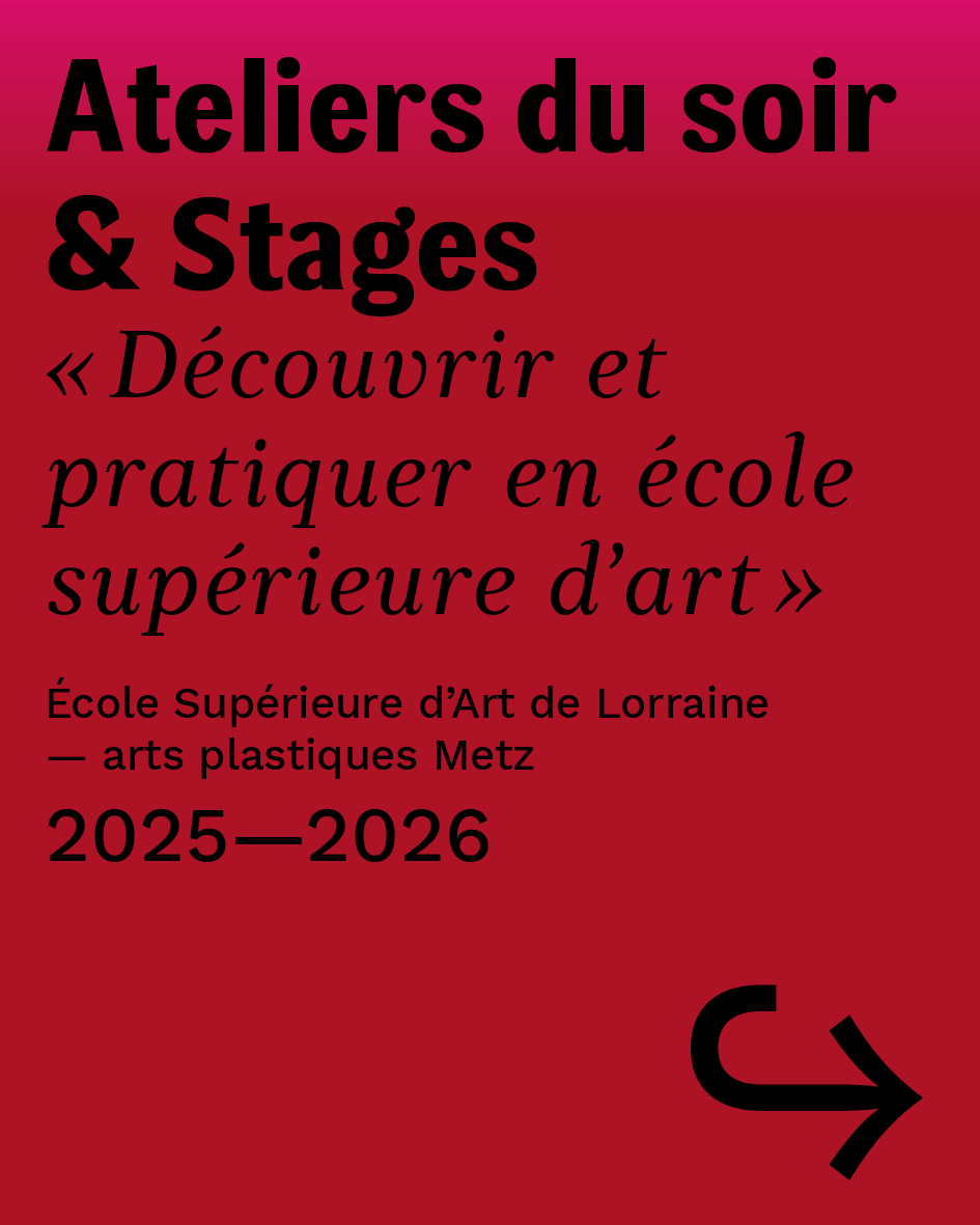 École Supérieure d'Art de Lorraine • Pôle arts plastiques | Metz
