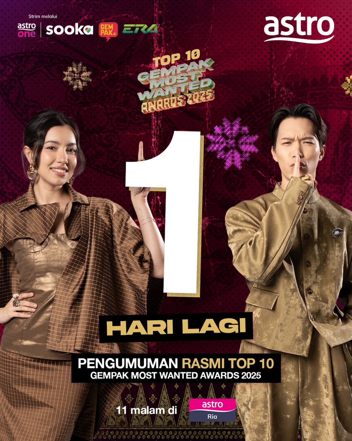 Astro - 🚨1 HARI LAGI🚨 Gempak Most Wanted Awards KINI KEMBALI bagi edisi ...