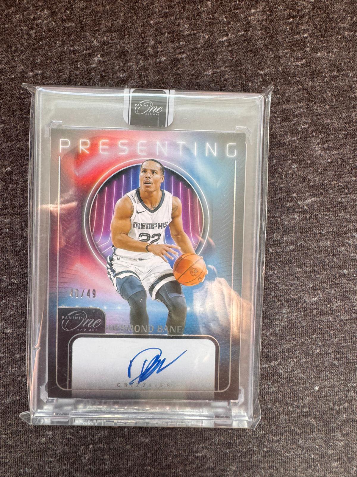 Desmond bane noir auto /49 32 points and game winner today!