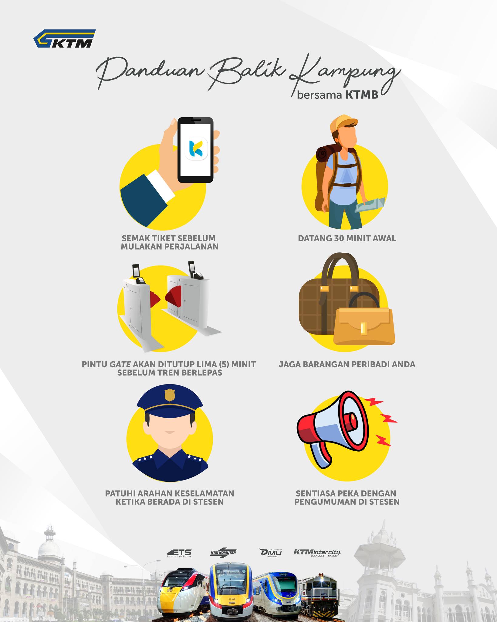 KTM Berhad - Panduan balik kampung bersama KTMB! 🚆 Ikut... | Facebook