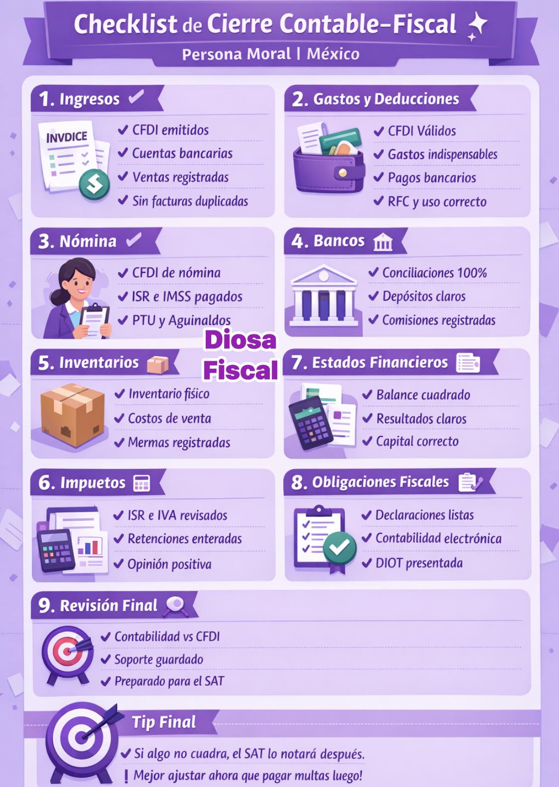 Diosa - Checklist de cierre contable–fiscal **Persona Moral | México ...