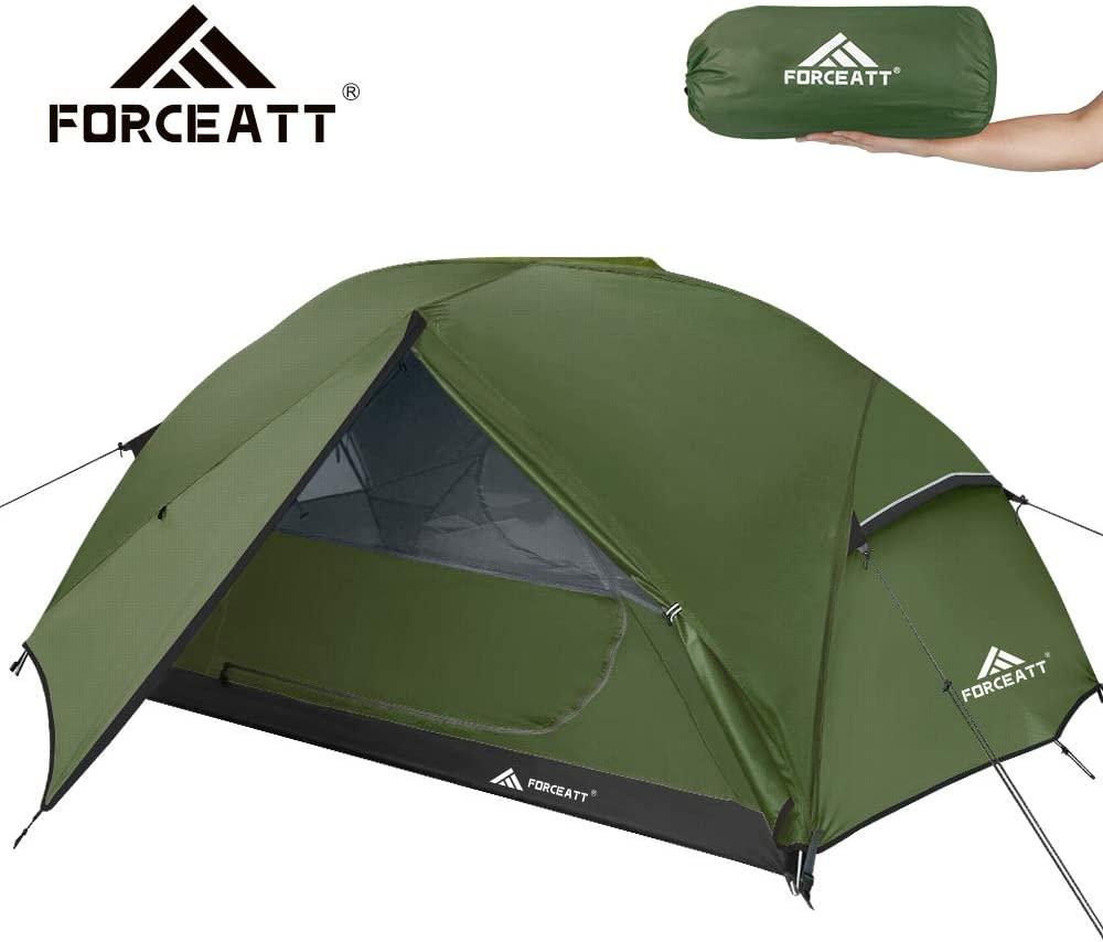 Tente Autoportante Forceatt 3-4 Personnes - Verte, Étanche 3000HH - Neuf (Montée 1 Fois Pour Photos)
