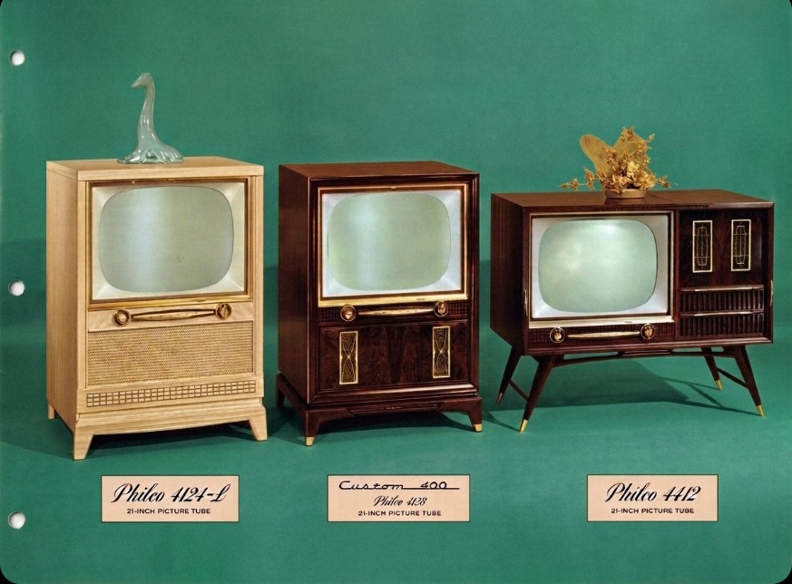 Late 1950s Philco TVS They were full of style