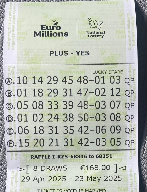 Lotto Syndicate update after draw no 11... - Murroe Boher GAA | Facebook