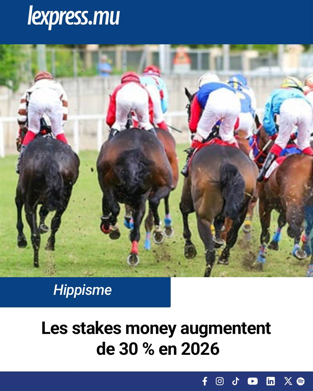 🔴 Hippisme : les stakes money... - L'express Maurice | Facebook